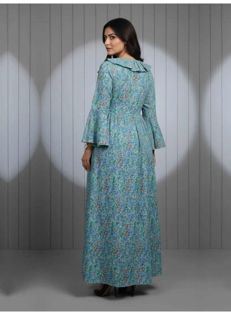 Alaya Women Printed  Cotton Jalabiya-AL4008